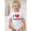 Unikátne detské body na krátky rukáv- Ľúbim maminku