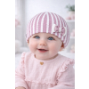 Dievčenská čiapka pre bábätká- Mašlička, fialová 3-9m