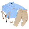 4dielny set pre deti- Móda, modro-béžový