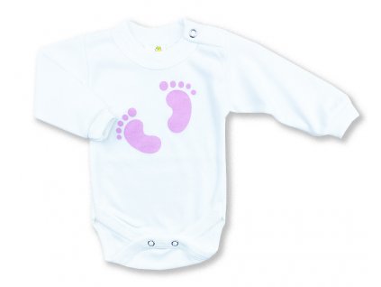 Body pro miminka- Baby stopy, růžové