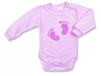 Body pro miminka- Baby stopy, růžové