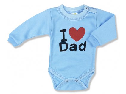 Body pro miminka- I love Dad, modré