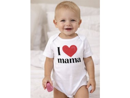 Body pro miminka, krátký rukáv- Miluji maminku