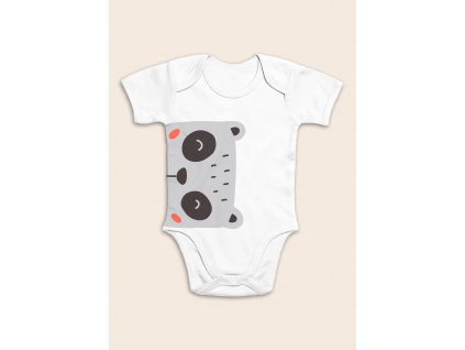 Body pro miminka, krátký rukáv- Panda