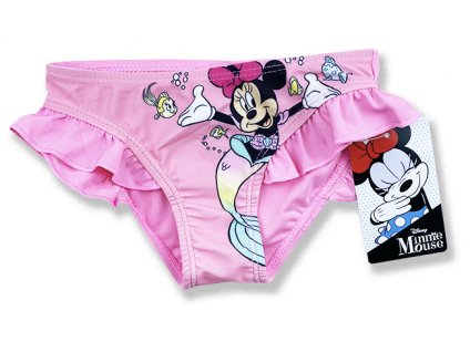 Dětské plavky - Minnie Mouse,bl.růžové
