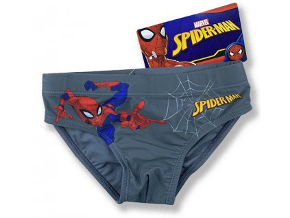 Dětské plavky - Spiderman, sivé