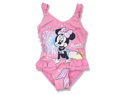 Dětské plavky -Minnie, růžové