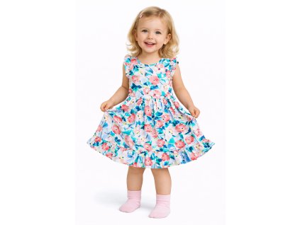 Dívčí letní šaty - Květinky
