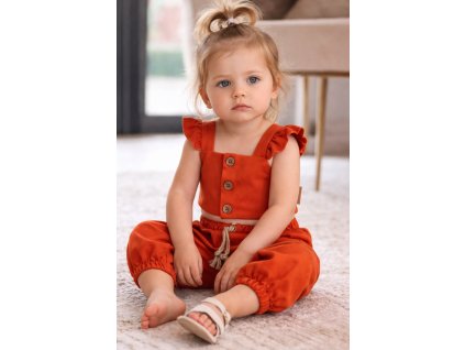Dívčí letní set pro miminka - Sofia, cihlový