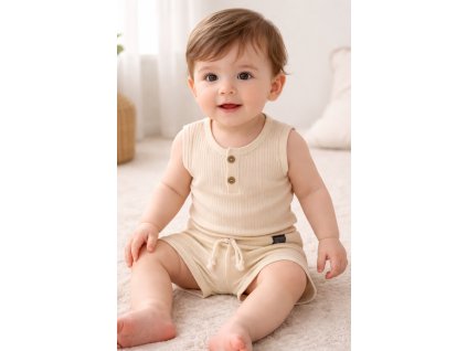 Letní souprava pro miminka- Minimal, béžový