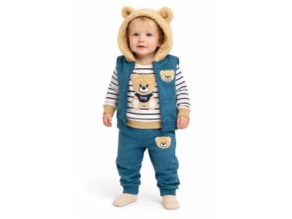 3dílná dětská souprava – TEDDY, olejově modrá