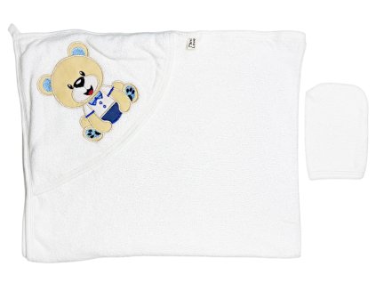 Dětská osuška s kapucí – Medvídek