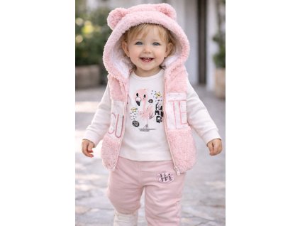 3dílný set pro miminka - Flamingo