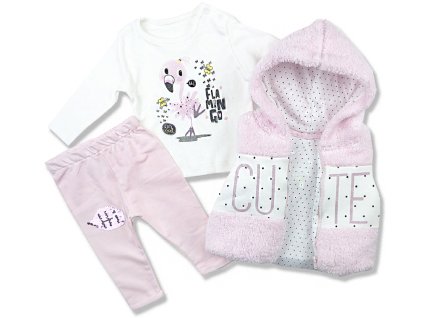 3dílný set pro miminka - Flamingo
