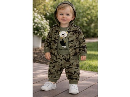 3dílný set pro miminka - maskáčový, Bear