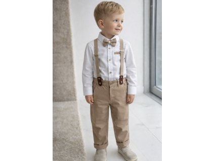 4dílný elegantní set pro děti – móda, béžový