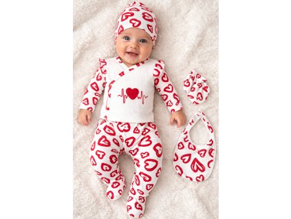 5dílná kojenecká souprava – Srdíčko
