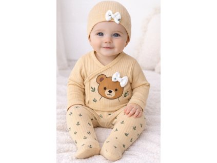 3dílná kojenecká souprava – Medvídek (holčička)