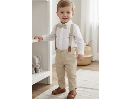 4dílný set pro miminka-Móda, světle béžový