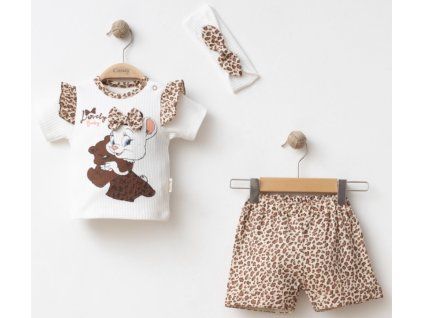 3dílný letní set pro miminka – Leopard