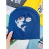 Čepice pro miminka- Cool Shark, tmavě modrá 9-18m.