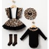 4dílná luxusní souprava pro miminka – Leopard
