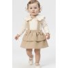 2dílná dívčí souprava – Body s krajkovým límečkem a šaty