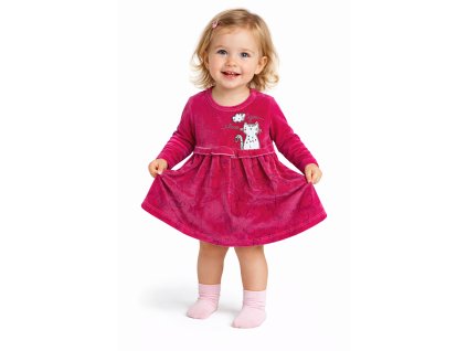 Plüss kislány piros ruha- Cicuska