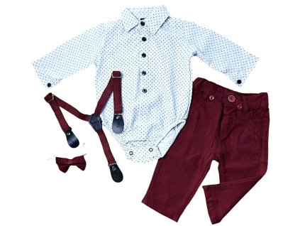 4részes elegáns fiús babaruha szett- Divat