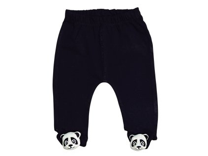 Lábfejes pamut nadrág-3D Pandával