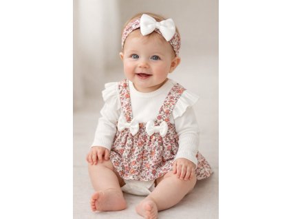 3 részes szett babáknak – Virágmintás