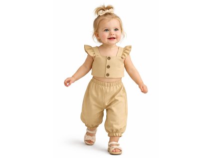 Nyári szett kislányoknak - Sofia, béz