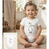 Uniszex rövid ujjú baba body
