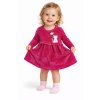 Plüss kislány piros ruha- Cicuska