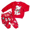 Karácsonyi baba és gyerekruha együttes- Hóember