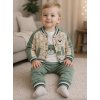 3részes babaruha szett- Maci, zöld