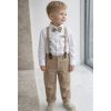 4részes elegáns fiús gyerekruha szett- Divat, bézs