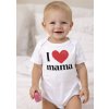 Egyedi baba body, rövid ujjú- Szeretem anyát
