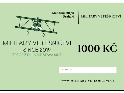 Dárkový poukaz na 1000kč