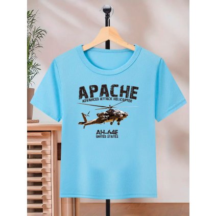 tricko chlapecke apache ah 64e modre