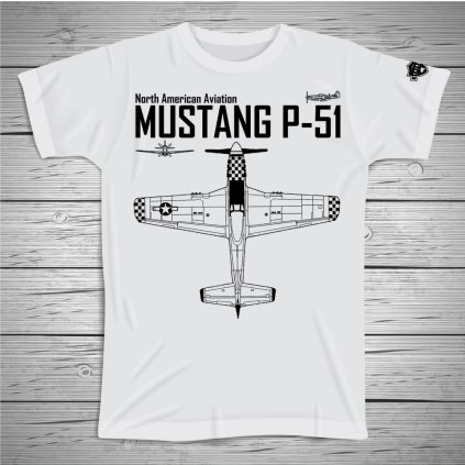 tricko striker mustang p51 art