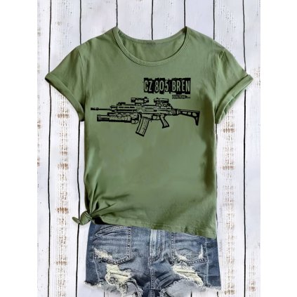 damske tricko striker cz 805 bren