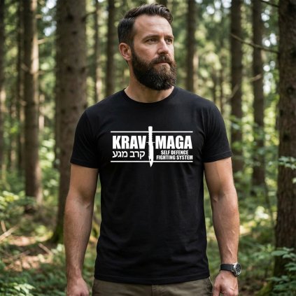 tricko cerne krav maga