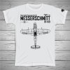 Military t-shirt Messerschmitt Bf 109 art