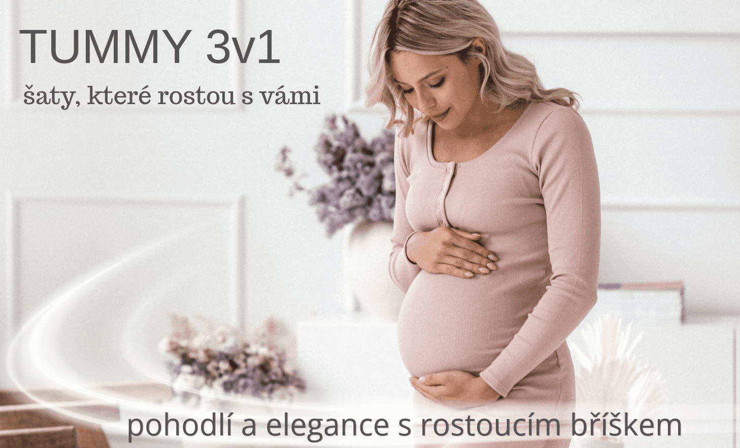 Těhotenské a kojicí šaty 3v1