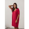 Bambusová těhotenská a kojící noční košilka Moon malinová (Velikost L)