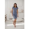 Kojící šaty Milky Dress světle modré krátký rukáv (Velikost L)