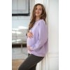 Oversize těhotenská a kojící mikina Milk It Easy lilie-šeřík (Rozmiar L)