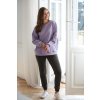 Oversize těhotenská a kojící mikina Milk It Easy lilie-šeřík (Rozmiar L)