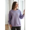 Oversize těhotenská a kojící mikina Milk It Easy lilie-šeřík (Rozmiar L)